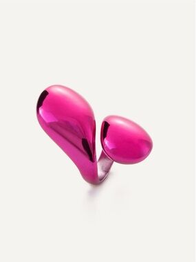Pink Contemporary Double-Dome Ring